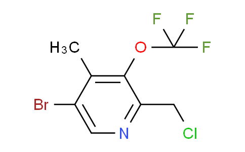 5-Bromo-2-(chloromethyl)-4-methyl-3-(trifluoromethoxy)pyridine