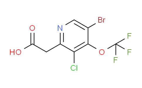 5-Bromo-3-chloro-4-(trifluoromethoxy)pyridine-2-acetic acid