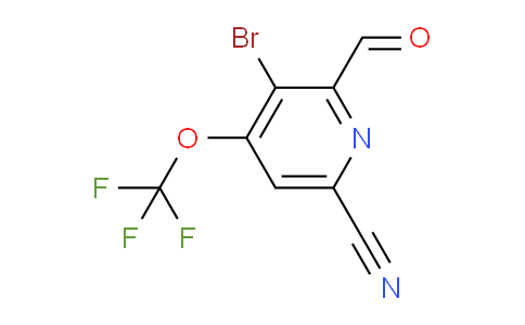 3-Bromo-6-cyano-4-(trifluoromethoxy)pyridine-2-carboxaldehyde