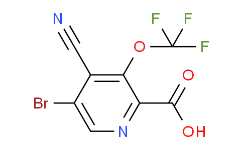 5-Bromo-4-cyano-3-(trifluoromethoxy)pyridine-2-carboxylic acid