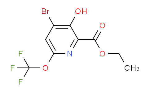 Ethyl 4-bromo-3-hydroxy-6-(trifluoromethoxy)pyridine-2-carboxylate