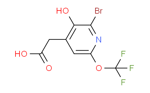 2-Bromo-3-hydroxy-6-(trifluoromethoxy)pyridine-4-acetic acid