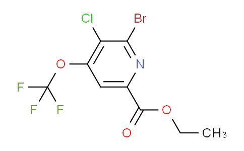 Ethyl 2-bromo-3-chloro-4-(trifluoromethoxy)pyridine-6-carboxylate