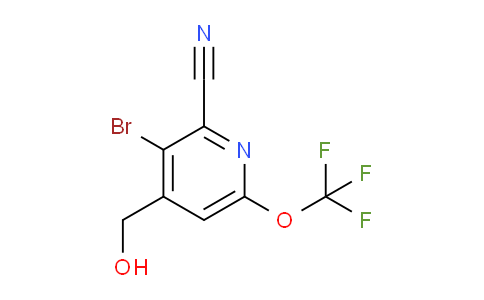 3-Bromo-2-cyano-6-(trifluoromethoxy)pyridine-4-methanol