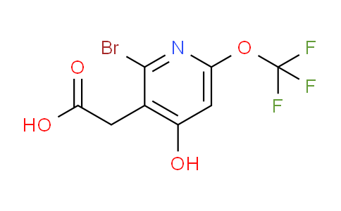 2-Bromo-4-hydroxy-6-(trifluoromethoxy)pyridine-3-acetic acid