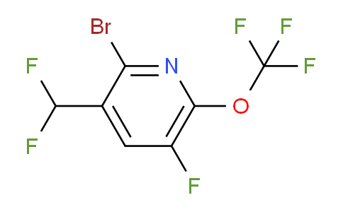 2-Bromo-3-(difluoromethyl)-5-fluoro-6-(trifluoromethoxy)pyridine