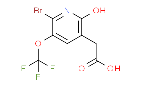 2-Bromo-6-hydroxy-3-(trifluoromethoxy)pyridine-5-acetic acid