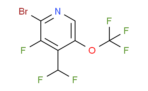 2-Bromo-4-(difluoromethyl)-3-fluoro-5-(trifluoromethoxy)pyridine