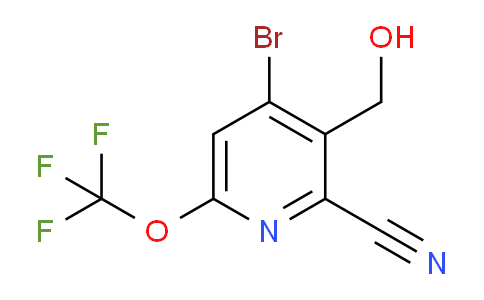 4-Bromo-2-cyano-6-(trifluoromethoxy)pyridine-3-methanol