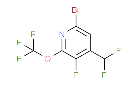 6-Bromo-4-(difluoromethyl)-3-fluoro-2-(trifluoromethoxy)pyridine
