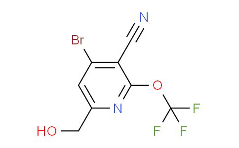 4-Bromo-3-cyano-2-(trifluoromethoxy)pyridine-6-methanol