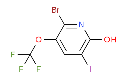 2-Bromo-6-hydroxy-5-iodo-3-(trifluoromethoxy)pyridine