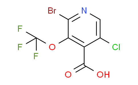 2-Bromo-5-chloro-3-(trifluoromethoxy)pyridine-4-carboxylic acid