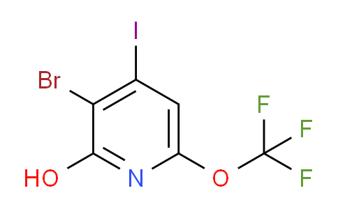 3-Bromo-2-hydroxy-4-iodo-6-(trifluoromethoxy)pyridine