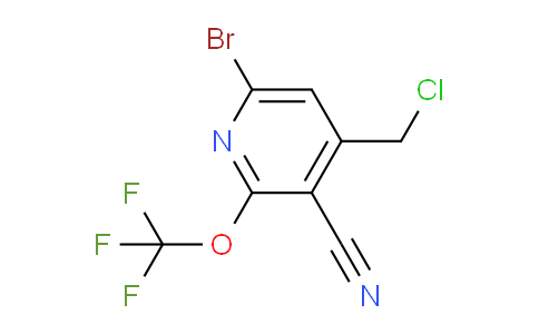 6-Bromo-4-(chloromethyl)-3-cyano-2-(trifluoromethoxy)pyridine