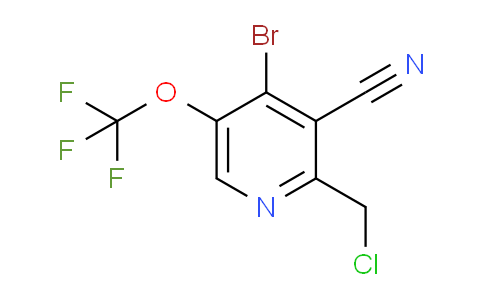 4-Bromo-2-(chloromethyl)-3-cyano-5-(trifluoromethoxy)pyridine