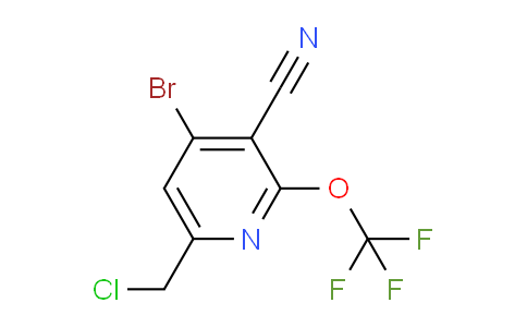 4-Bromo-6-(chloromethyl)-3-cyano-2-(trifluoromethoxy)pyridine