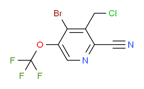 4-Bromo-3-(chloromethyl)-2-cyano-5-(trifluoromethoxy)pyridine