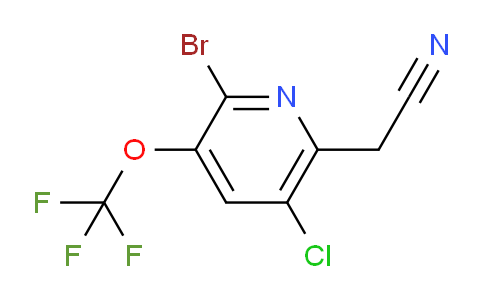 AM188303 | 1804640-20-7 | 2-Bromo-5-chloro-3-(trifluoromethoxy)pyridine-6-acetonitrile