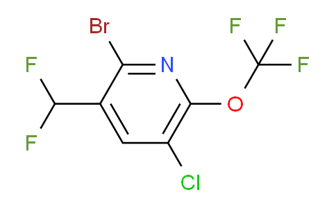 2-Bromo-5-chloro-3-(difluoromethyl)-6-(trifluoromethoxy)pyridine