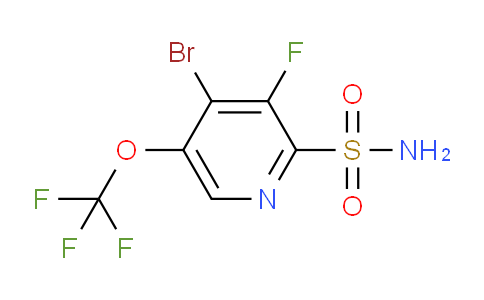 4-Bromo-3-fluoro-5-(trifluoromethoxy)pyridine-2-sulfonamide