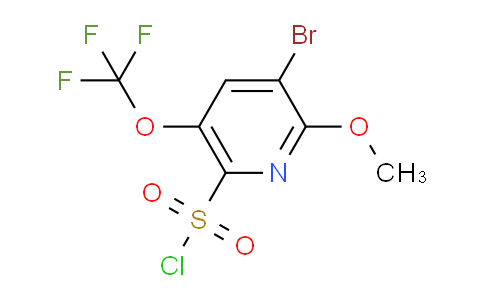 3-Bromo-2-methoxy-5-(trifluoromethoxy)pyridine-6-sulfonyl chloride