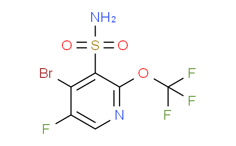 4-Bromo-5-fluoro-2-(trifluoromethoxy)pyridine-3-sulfonamide