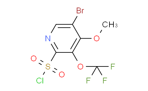 5-Bromo-4-methoxy-3-(trifluoromethoxy)pyridine-2-sulfonyl chloride