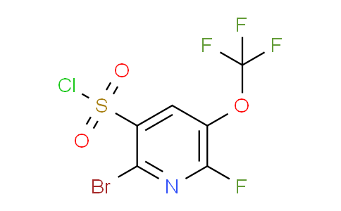 2-Bromo-6-fluoro-5-(trifluoromethoxy)pyridine-3-sulfonyl chloride