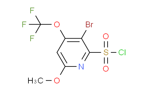 3-Bromo-6-methoxy-4-(trifluoromethoxy)pyridine-2-sulfonyl chloride