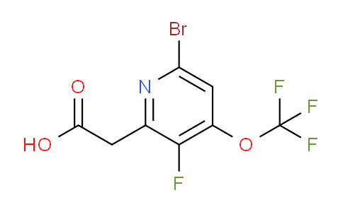 6-Bromo-3-fluoro-4-(trifluoromethoxy)pyridine-2-acetic acid