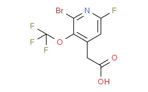 2-Bromo-6-fluoro-3-(trifluoromethoxy)pyridine-4-acetic acid