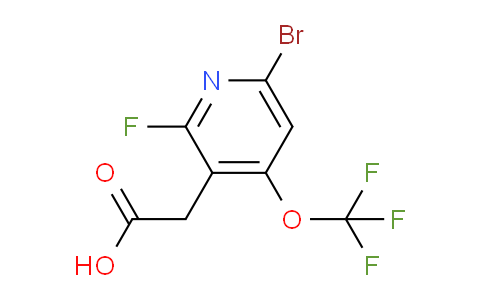 6-Bromo-2-fluoro-4-(trifluoromethoxy)pyridine-3-acetic acid