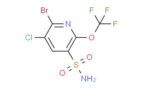 2-Bromo-3-chloro-6-(trifluoromethoxy)pyridine-5-sulfonamide