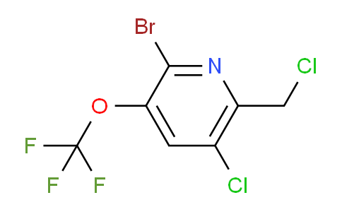 2-Bromo-5-chloro-6-(chloromethyl)-3-(trifluoromethoxy)pyridine