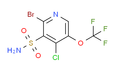 2-Bromo-4-chloro-5-(trifluoromethoxy)pyridine-3-sulfonamide