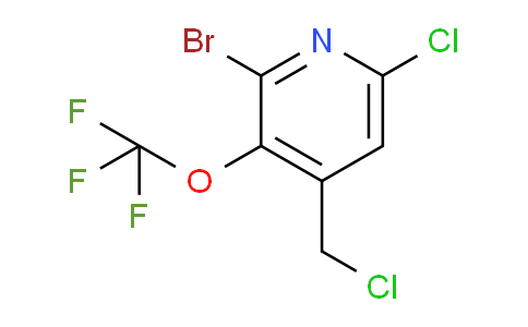 2-Bromo-6-chloro-4-(chloromethyl)-3-(trifluoromethoxy)pyridine