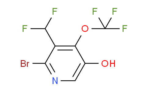 2-Bromo-3-(difluoromethyl)-5-hydroxy-4-(trifluoromethoxy)pyridine