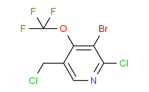 3-Bromo-2-chloro-5-(chloromethyl)-4-(trifluoromethoxy)pyridine