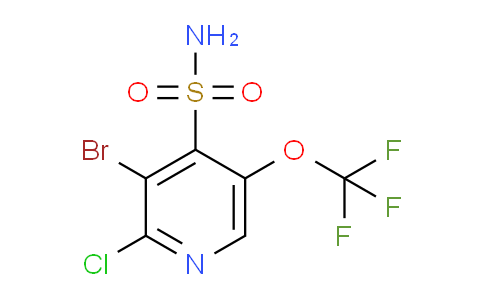 3-Bromo-2-chloro-5-(trifluoromethoxy)pyridine-4-sulfonamide