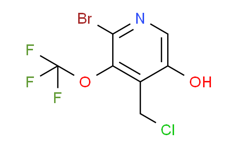 2-Bromo-4-(chloromethyl)-5-hydroxy-3-(trifluoromethoxy)pyridine