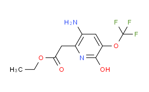Ethyl 5-amino-2-hydroxy-3-(trifluoromethoxy)pyridine-6-acetate
