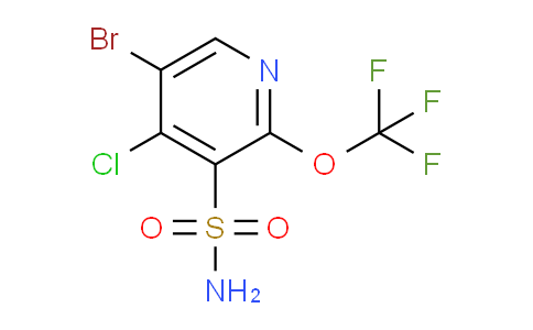 5-Bromo-4-chloro-2-(trifluoromethoxy)pyridine-3-sulfonamide