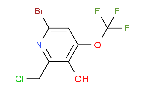 AM188406 | 1803669-42-2 | 6-Bromo-2-(chloromethyl)-3-hydroxy-4-(trifluoromethoxy)pyridine