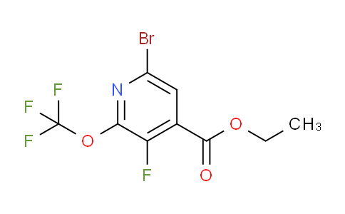 Ethyl 6-bromo-3-fluoro-2-(trifluoromethoxy)pyridine-4-carboxylate