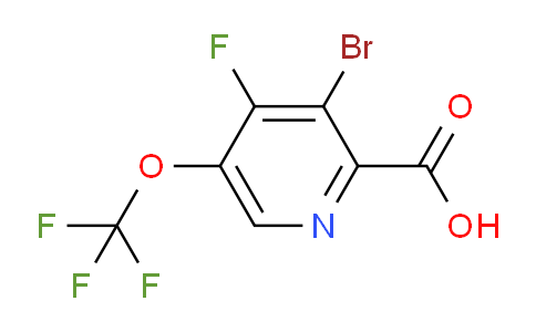 AM188463 | 1804678-29-2 | 3-Bromo-4-fluoro-5-(trifluoromethoxy)pyridine-2-carboxylic acid