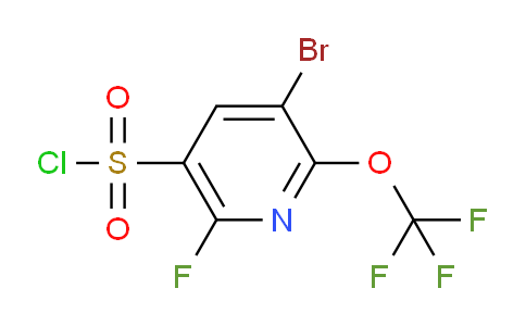 3-Bromo-6-fluoro-2-(trifluoromethoxy)pyridine-5-sulfonyl chloride