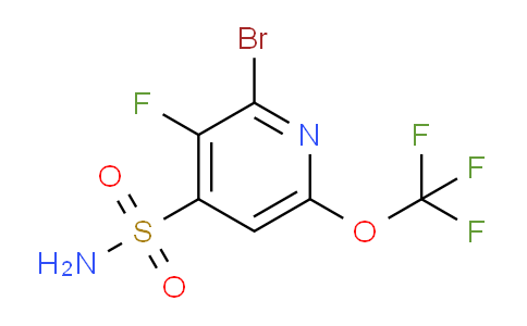 2-Bromo-3-fluoro-6-(trifluoromethoxy)pyridine-4-sulfonamide