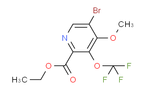 Ethyl 5-bromo-4-methoxy-3-(trifluoromethoxy)pyridine-2-carboxylate