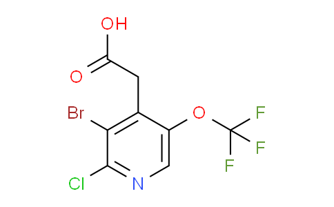 3-Bromo-2-chloro-5-(trifluoromethoxy)pyridine-4-acetic acid